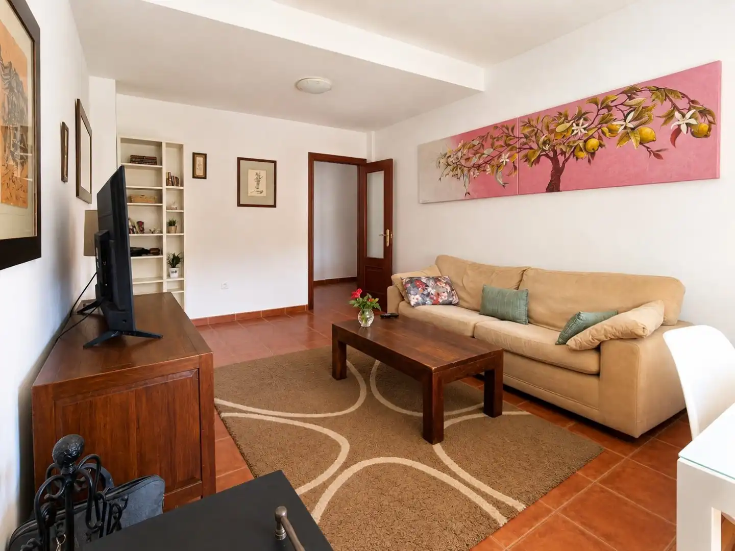 Sala de estar de Casa adosada en venta en Sanlúcar de Barrameda con Amueblado
