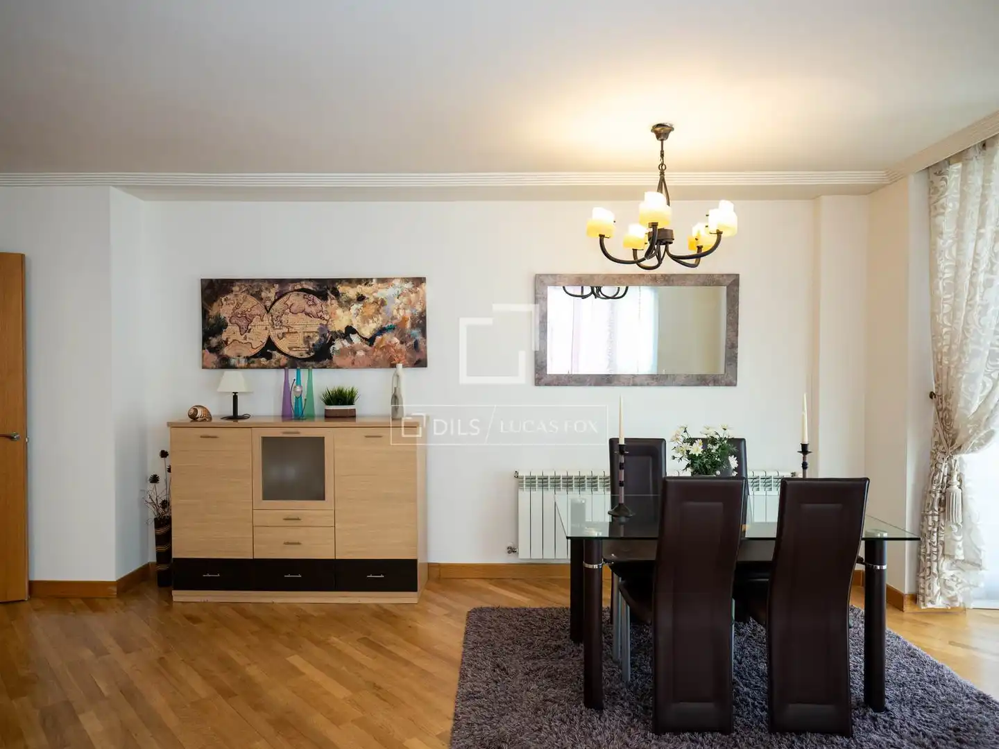 Dining room of Flat for rent in Madrid  with Air Conditioner, Heating and Private garden