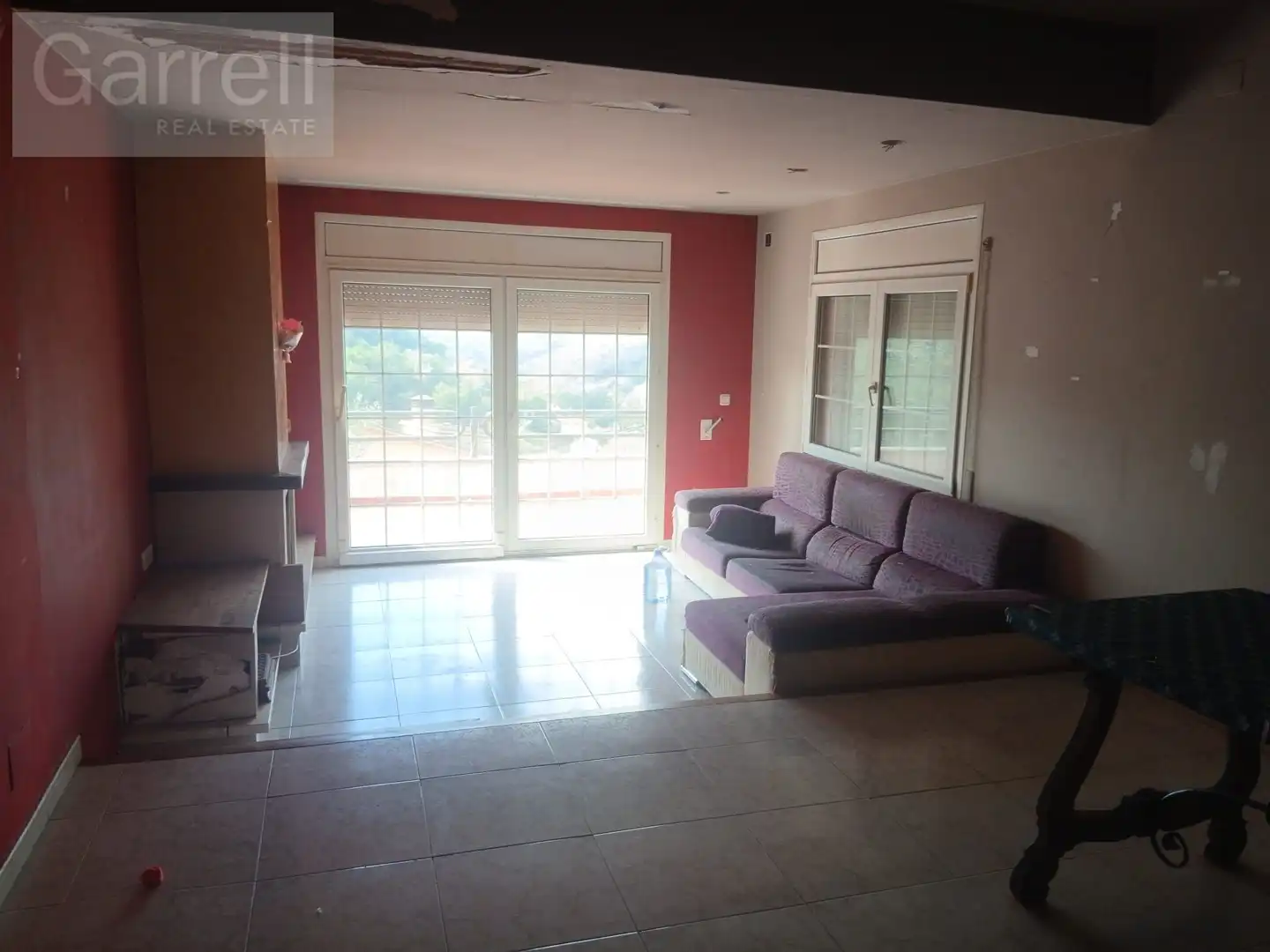 Sala de estar de Casa adosada en venta en Sant Pere de Vilamajor con Terraza y Piscina