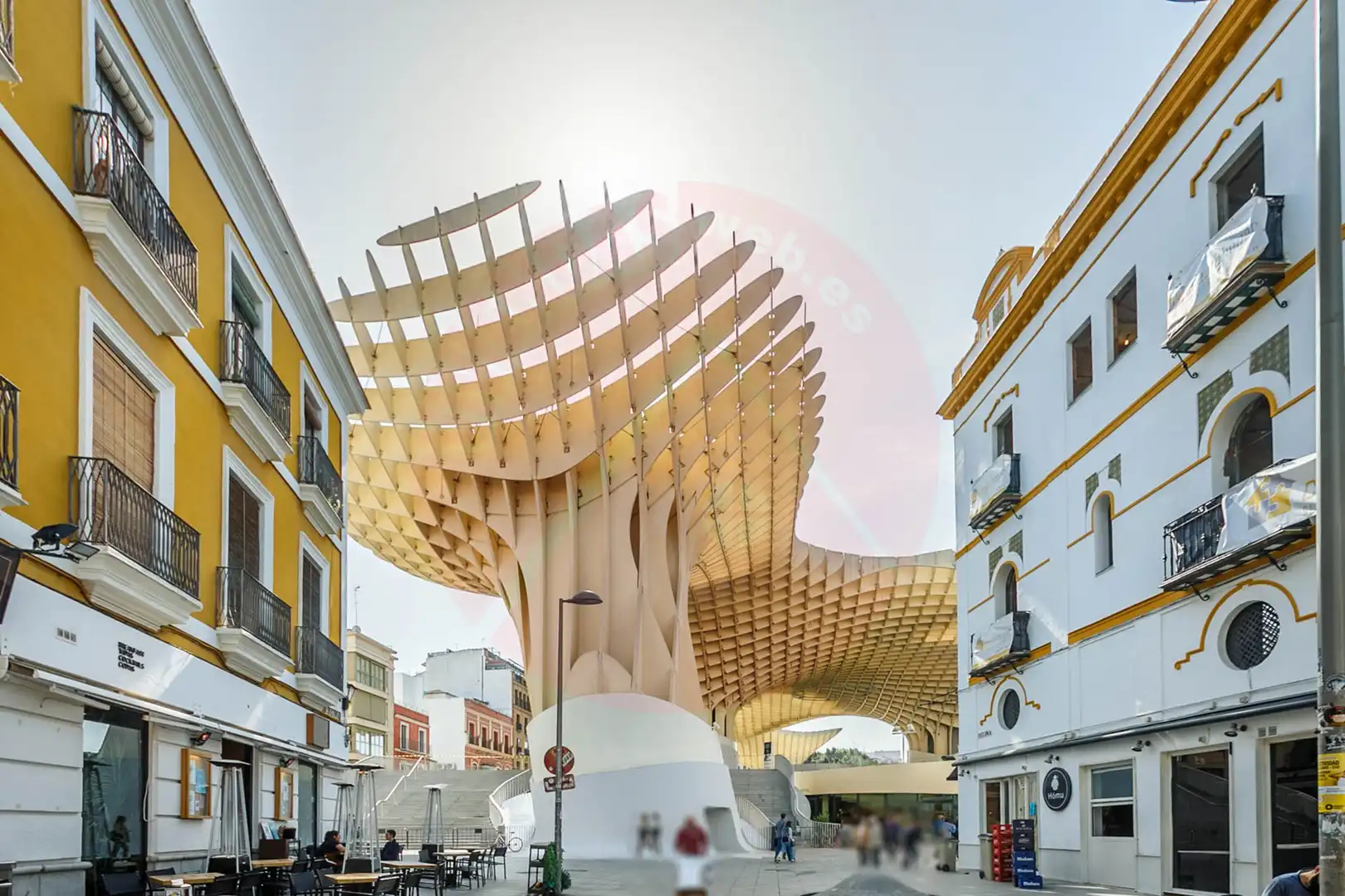 Vista exterior de Oficina de alquiler en Sevilla