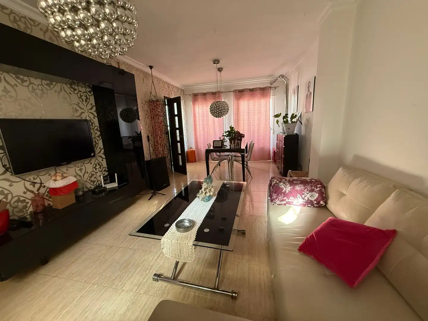 Wohnzimmer von Wohnung zum Verkauf in Cartaya mit Klimaanlage, Terrasse und Möbliert