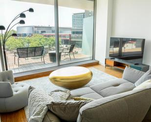 Sala d'estar de Apartament de lloguer en  Barcelona Capital amb Aire condicionat