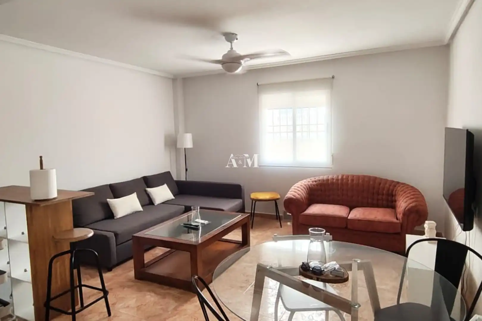 Wohnzimmer von Wohnung zur Miete in Torrevieja mit Terrasse, Schwimmbad und Möbliert