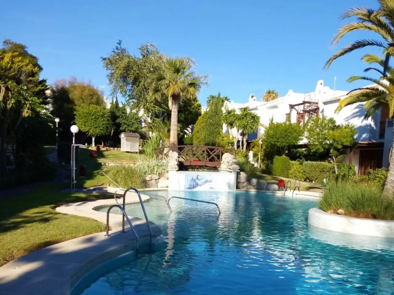 Garden of Detached homes for sale in Roquetas de Mar  with Community pool