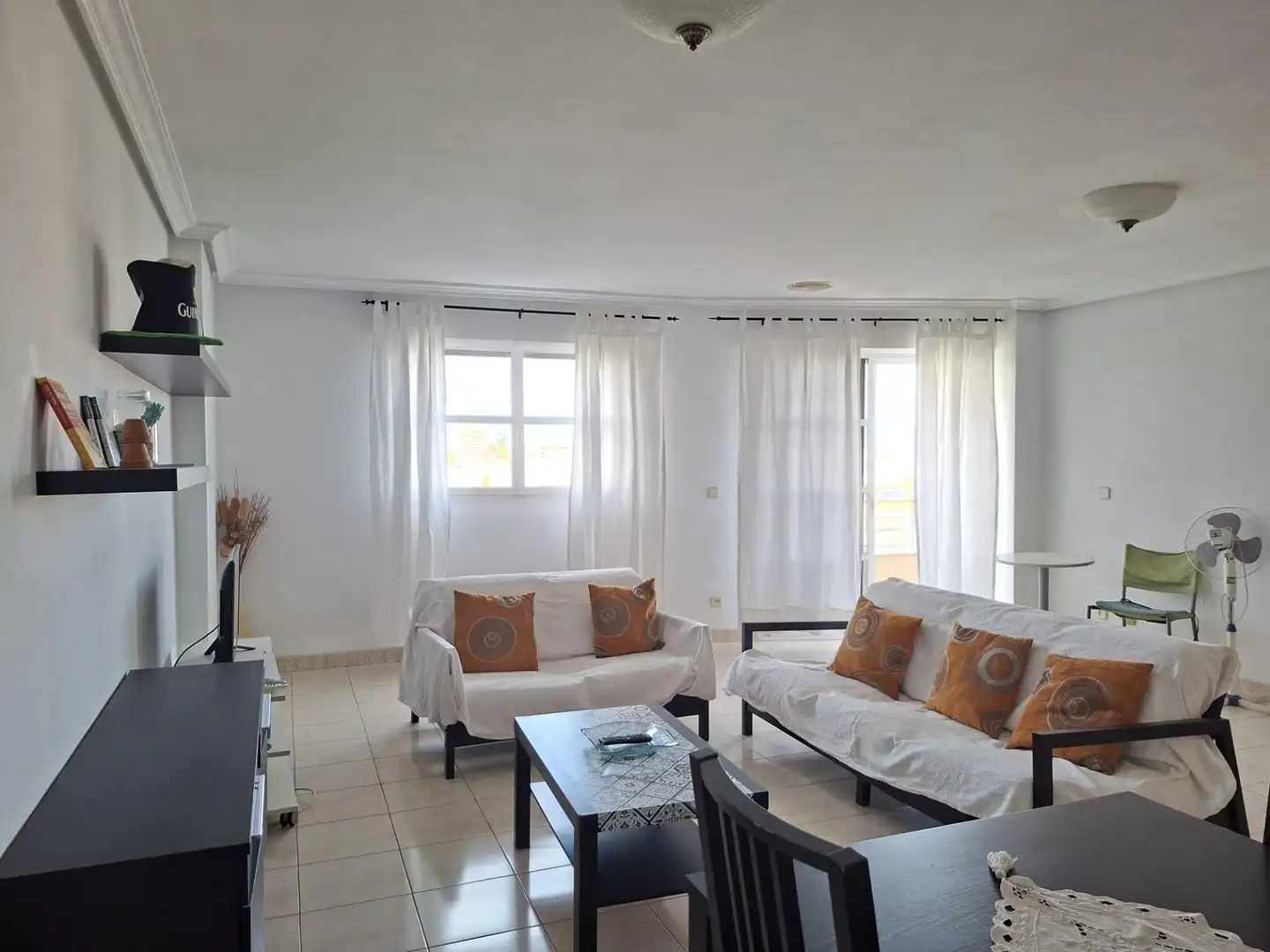 Sala de estar de Piso de alquiler en Murcia con Trastero, Amueblado y Balcón