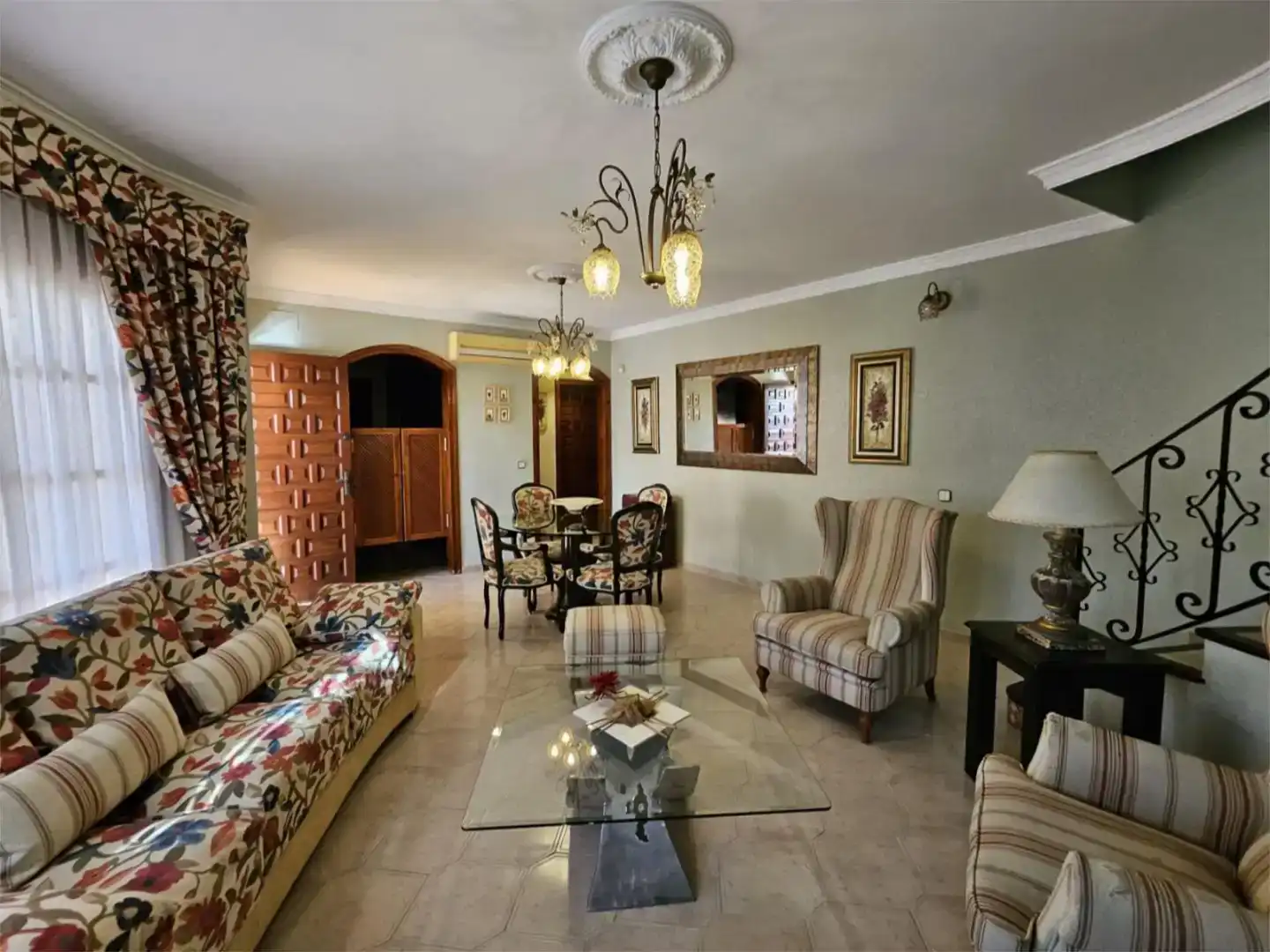 Sala d'estar de Pis en venda en L'Ametlla de Mar  amb Aire condicionat, Jardí privat i Traster