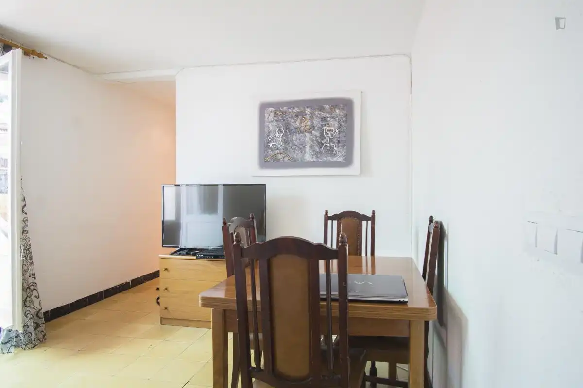 Comedor de Apartamento para compartir en L'Hospitalet de Llobregat con Amueblado, Horno y Lavadora