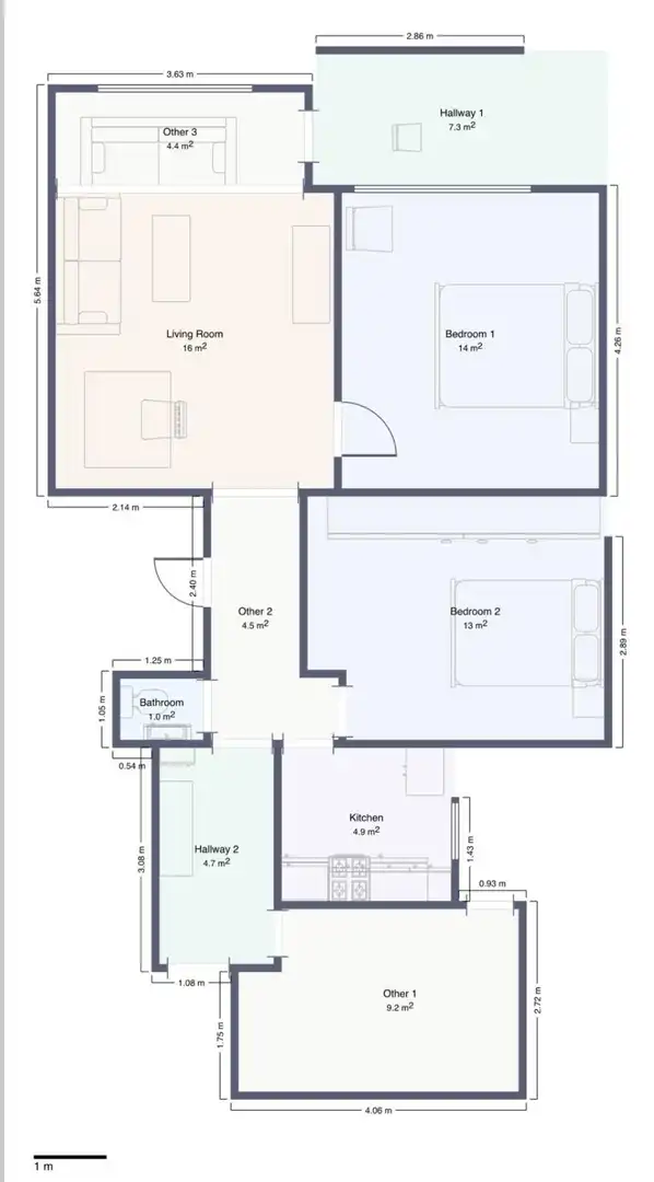 Flat for sale in Barcelona  with Air Conditioner, Heating and Terrace