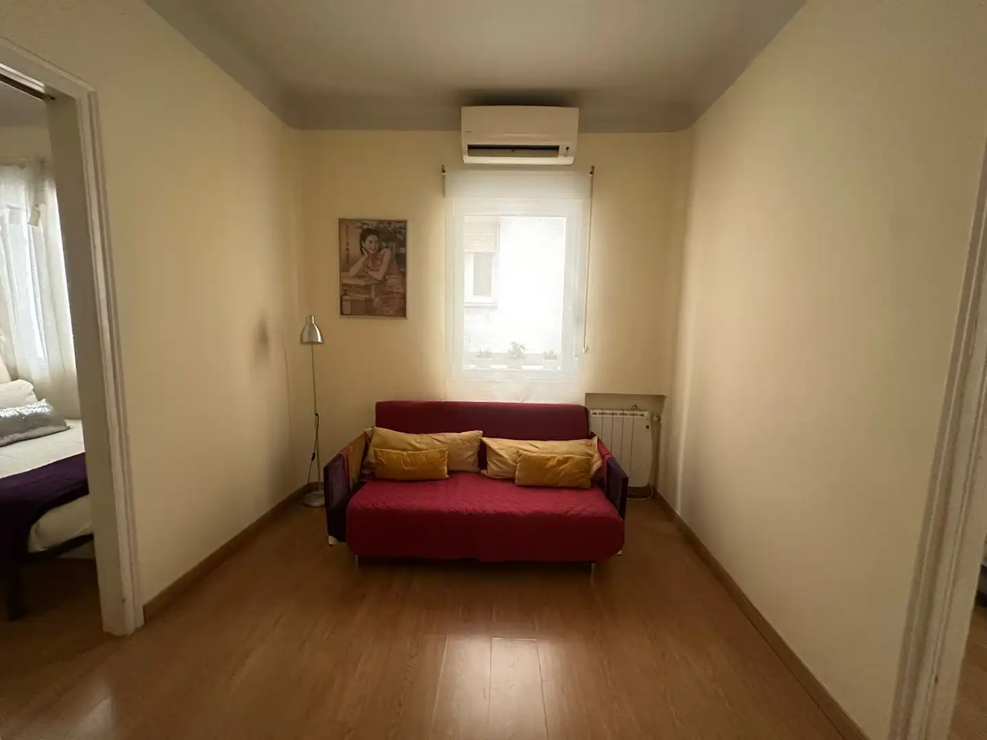 Sala de estar de Piso de alquiler en Madrid con Aire acondicionado, Calefacción y Amueblado