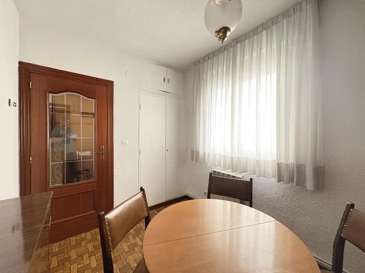 Dining room of Flat for rent in Madrid  with Heating, Terrace and Furnished