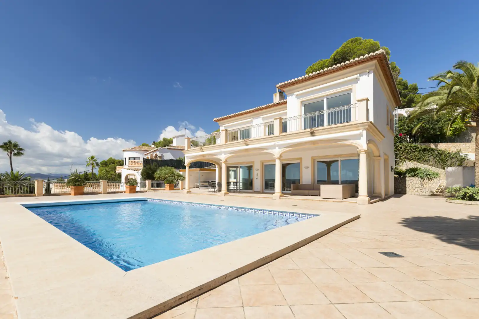 Vista exterior de Casa o chalet en venta en Jávea / Xàbia con Aire acondicionado, Terraza y Piscina