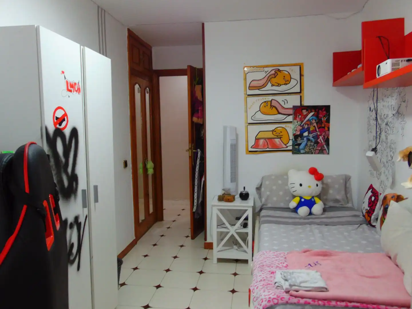 Bedroom of Flat for sale in Móstoles  with Heating, Terrace and Furnished