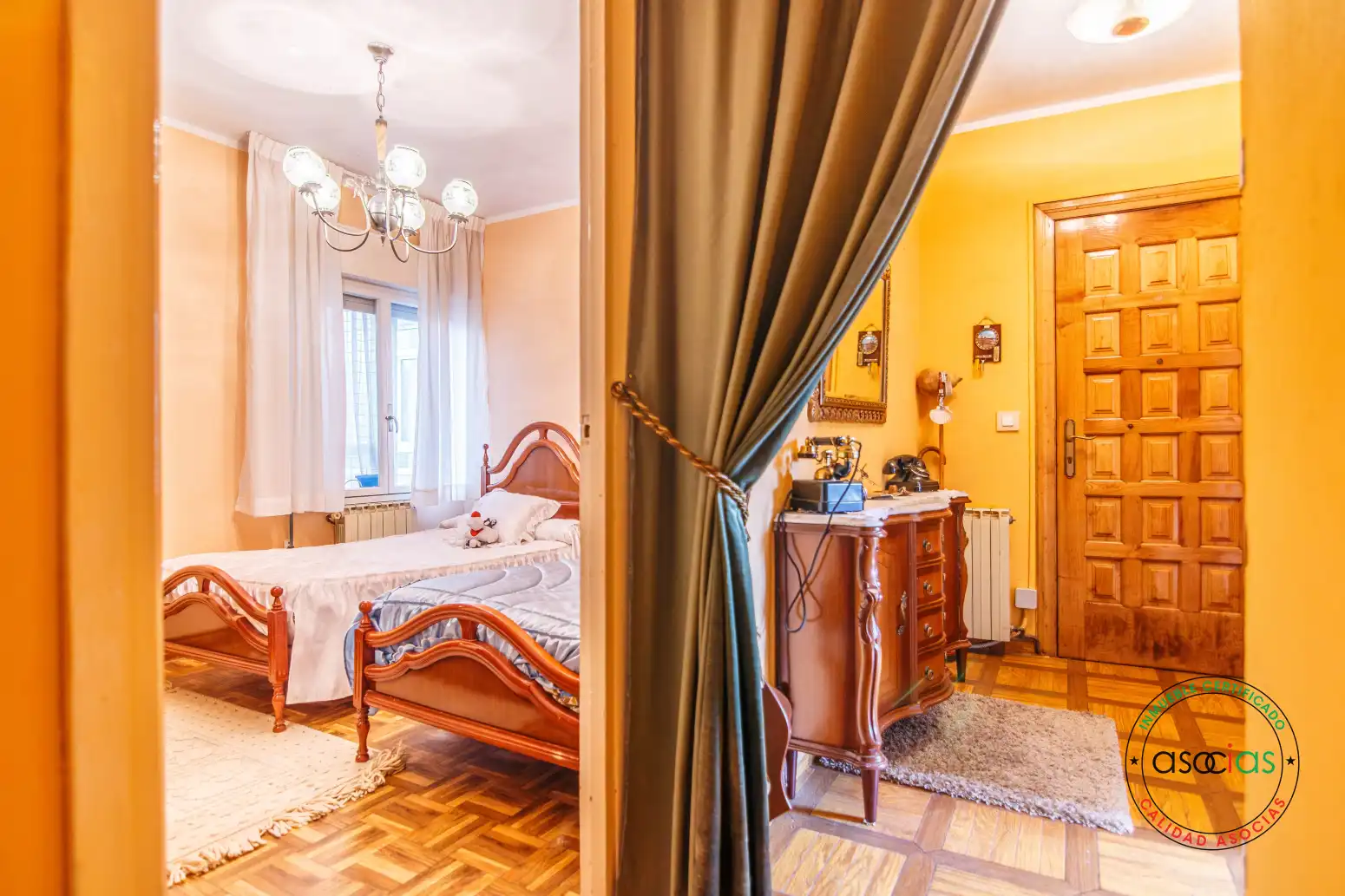 Bedroom of Flat for sale in Nava  with Heating and Balcony