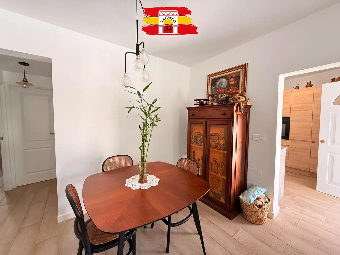 Esszimmer von Haus oder Chalet zum Verkauf in Pilar de la Horadada mit Klimaanlage, Privatgarten und Schwimmbad