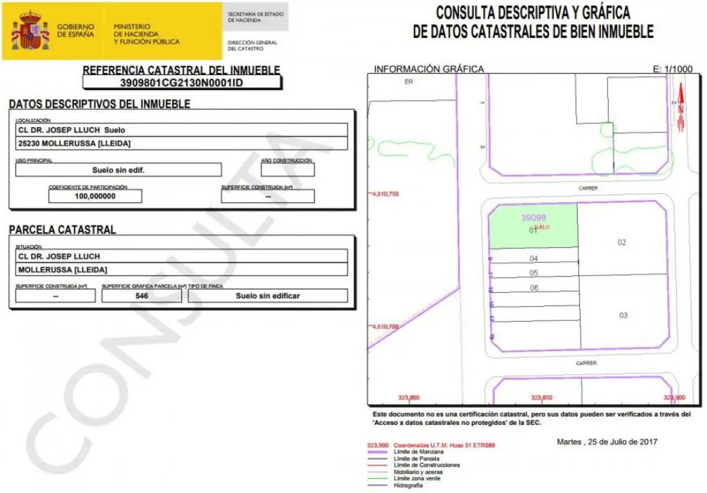 Wohnbaugrundstück zum Verkauf in Mollerussa, imagen 4