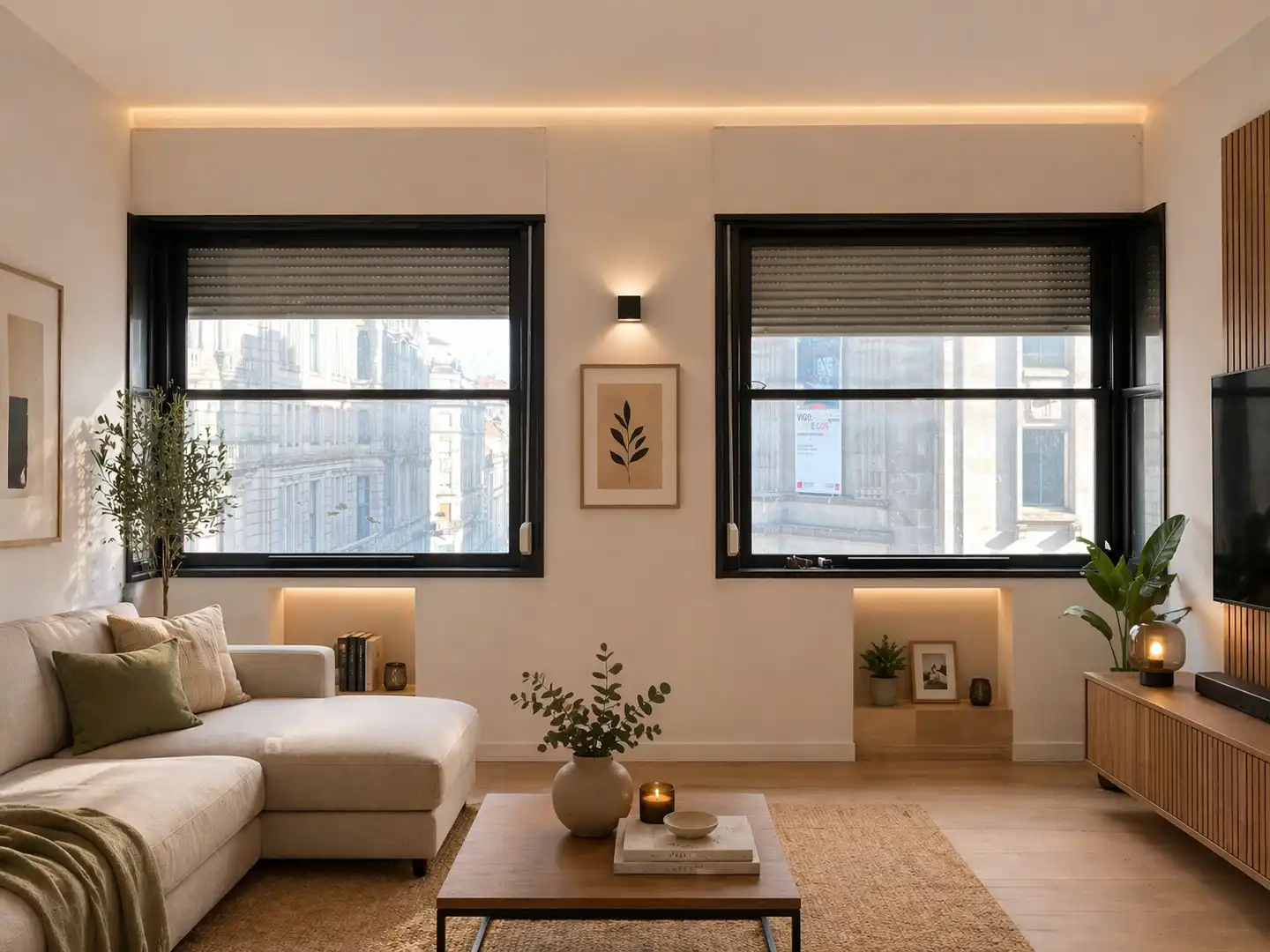 Sala de estar de Piso en venta en Vigo  con Balcón