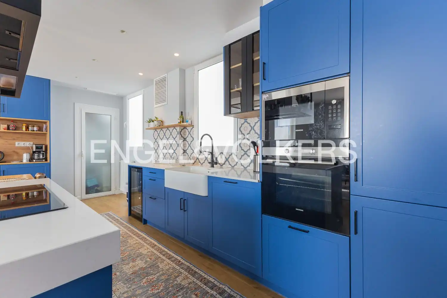 Cocina de Piso de alquiler en Valencia con Aire acondicionado, Calefacción y Parquet