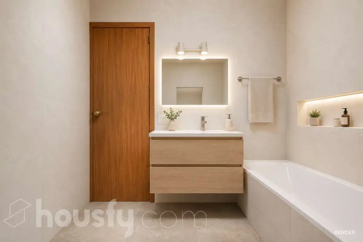 Baño de Apartamento en venta en Madrid con Calefacción, Terraza y Piscina comunitaria