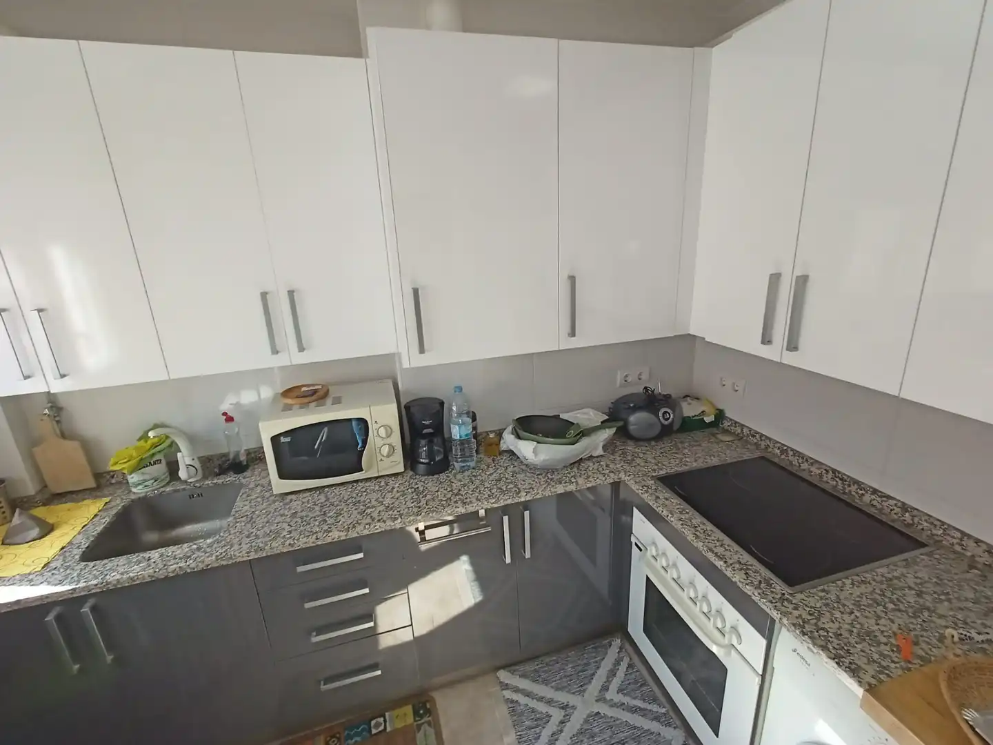 Kitchen of Flat for sale in Pozaldez  with Furnished and Balcony