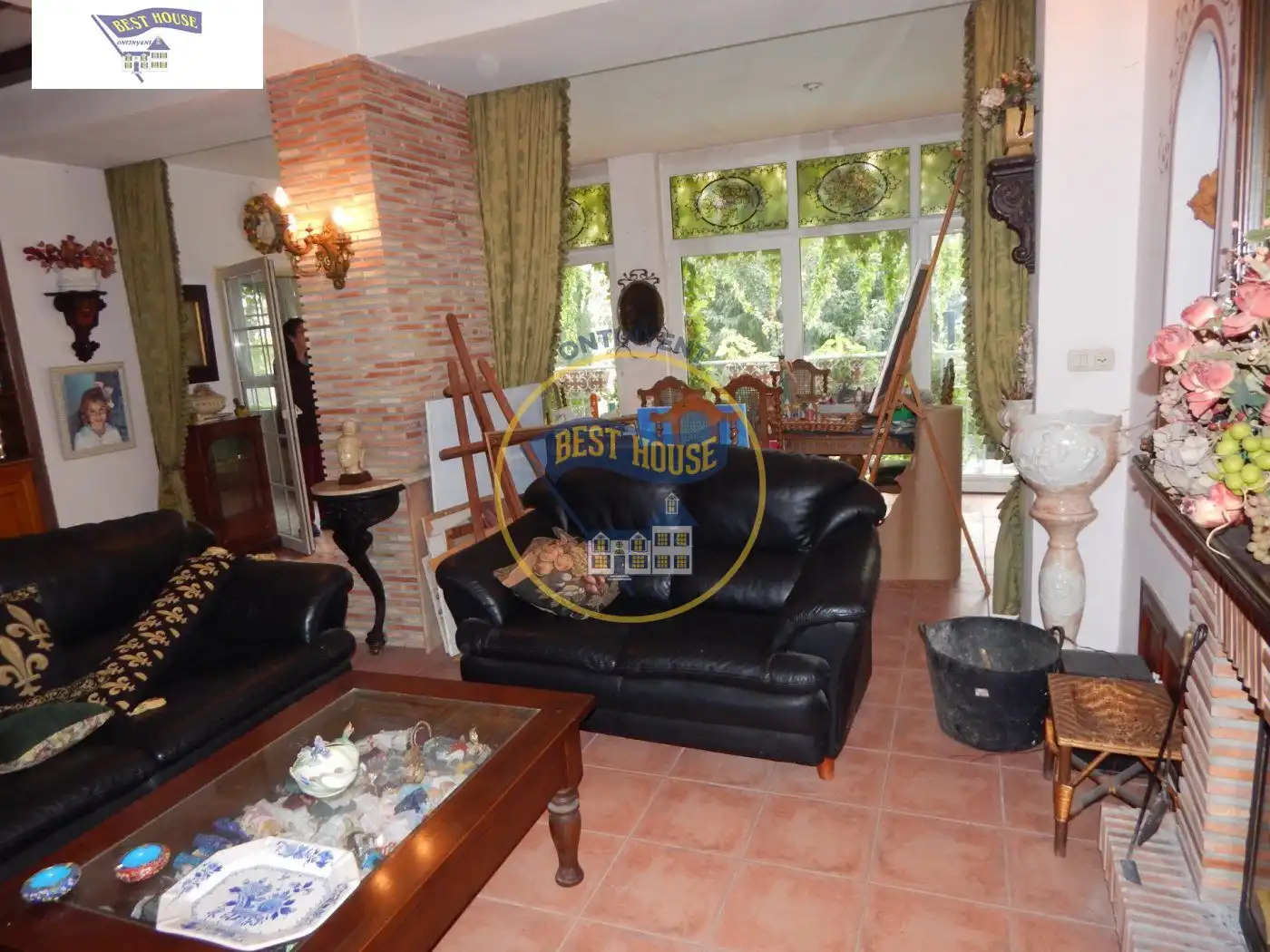 Living room of Houses for sale in Ontinyent  with Private garden, Storage room and Swimming Pool