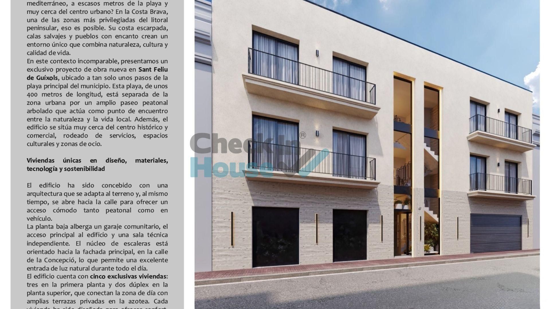 Vista exterior de Dúplex en venda en Sant Feliu de Guíxols amb Calefacció