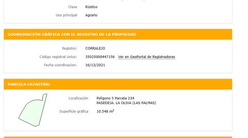 Foto 4 de Terreno en venta en Lajares, La Oliva