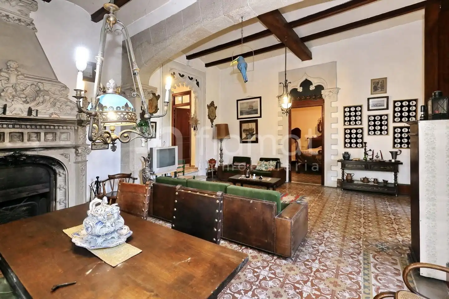 Sala d'estar de Casa o xalet en venda en Castellar del Vallès