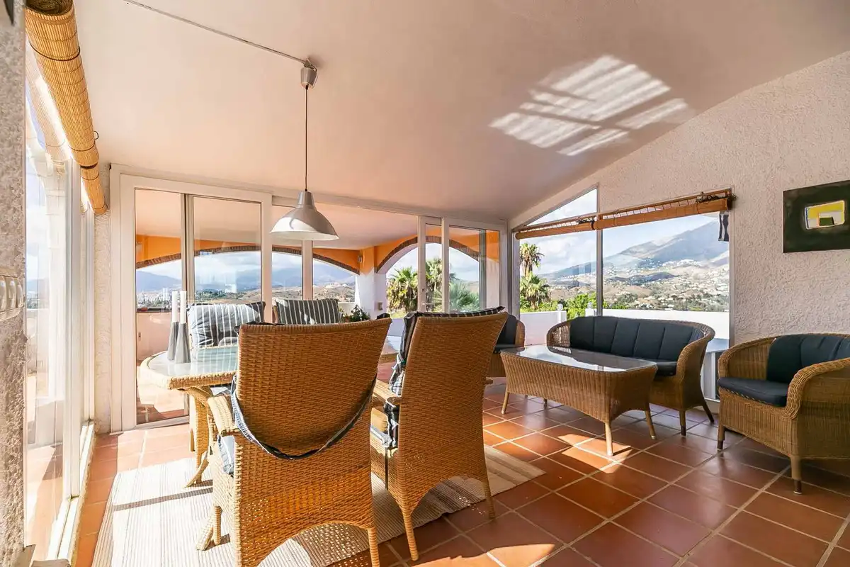 Terraza de Casa o chalet en venta en Mijas con Aire acondicionado, Calefacción y Jardín privado