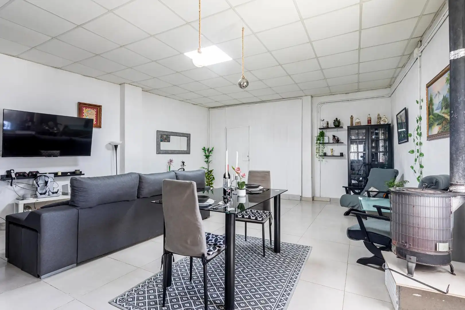 Sala d'estar de Casa o xalet en venda en Fortaleny
