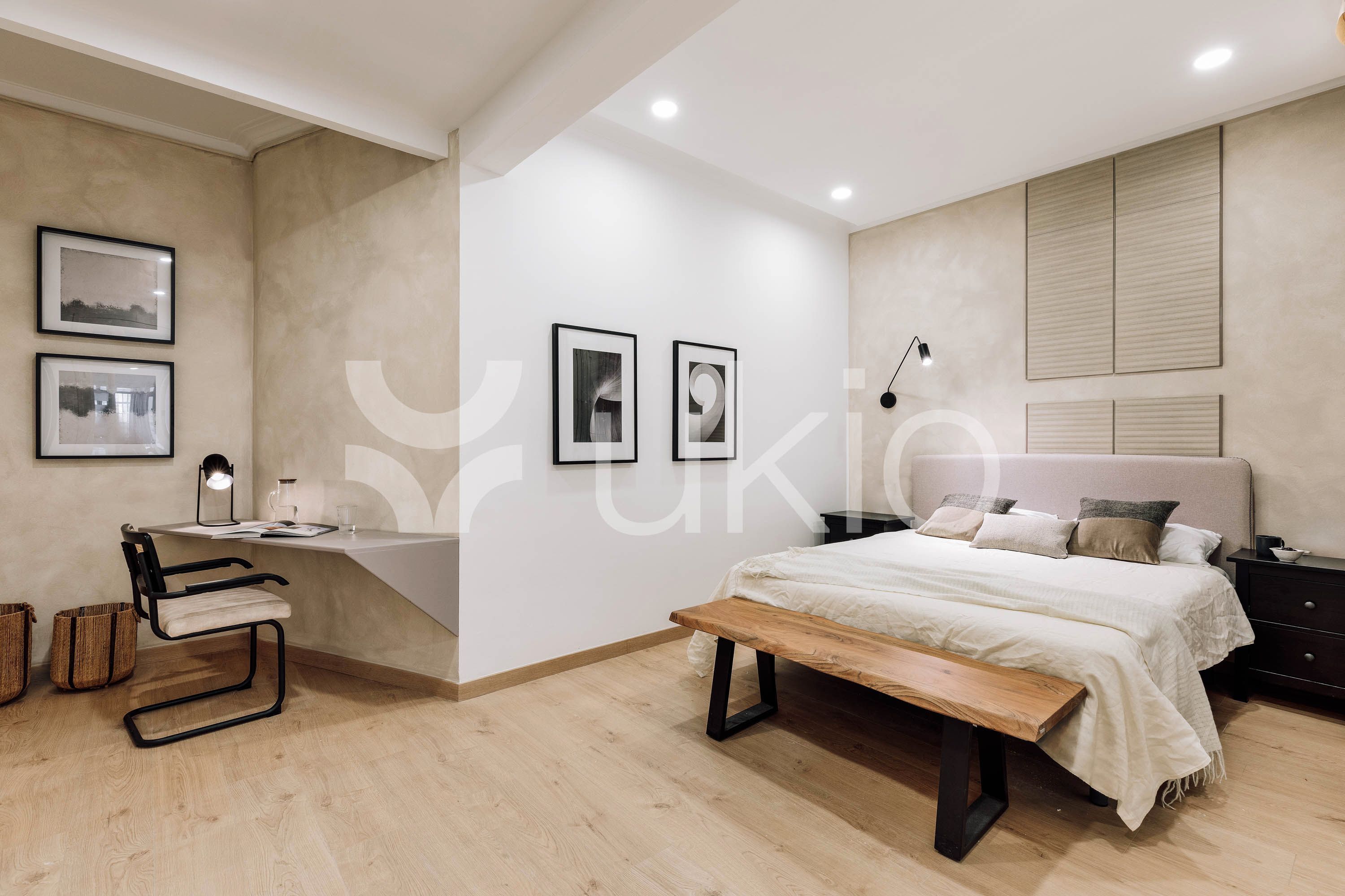 Bedroom of Apartment to rent in  Barcelona Capital  with Air Conditioner, Heating and Furnished