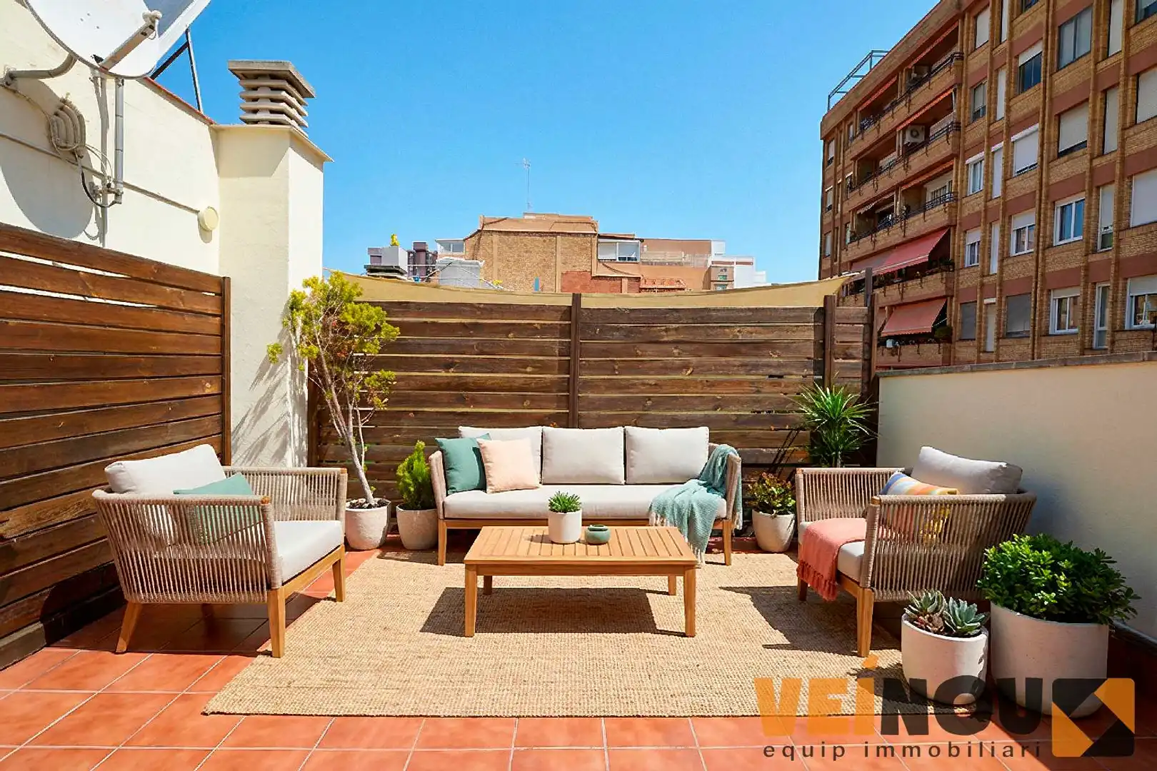 Terrace of Flat for sale in Badalona  with Air Conditioner, Heating and Terrace