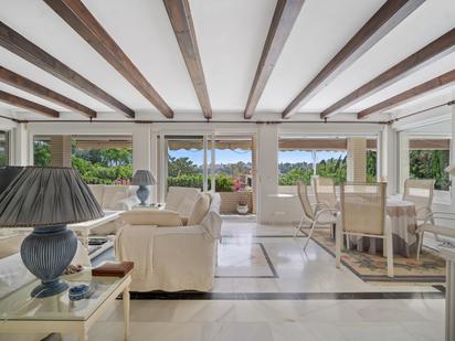 Living room of House or chalet for sale in Marbella  with Air Conditioner, Terrace and Swimming Pool