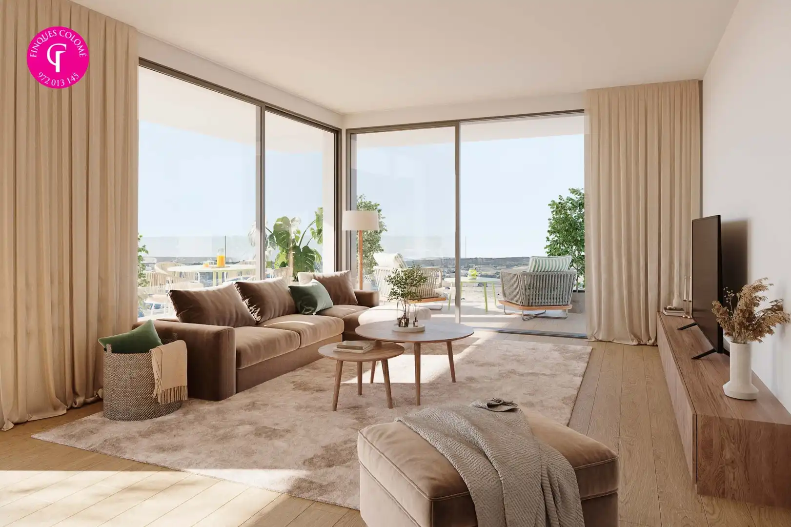 Sala de estar de Piso en venta en Vilablareix con Aire acondicionado, Terraza y Trastero