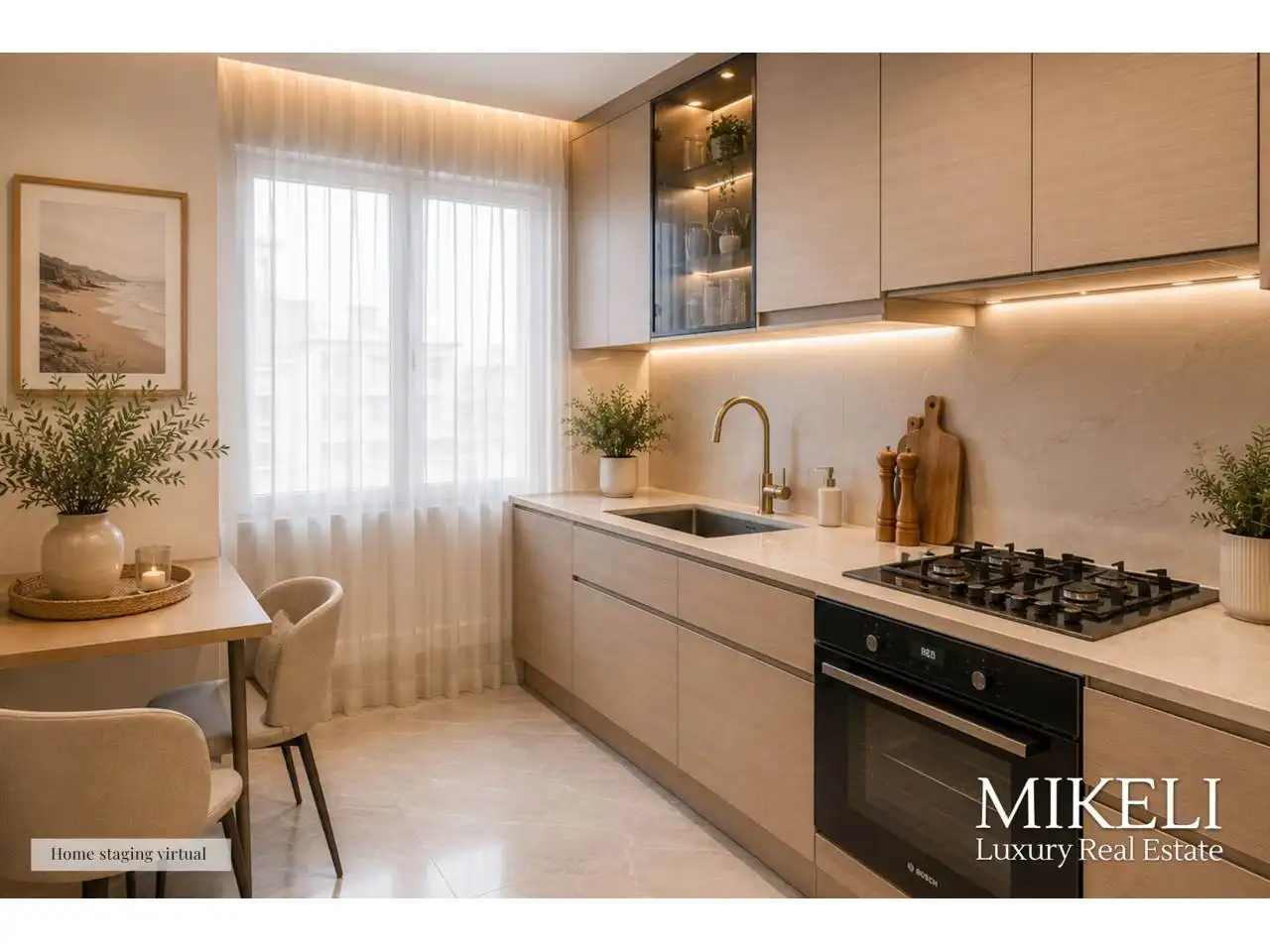 Cocina de Piso en venta en Santander con Calefacción, Parquet y Amueblado