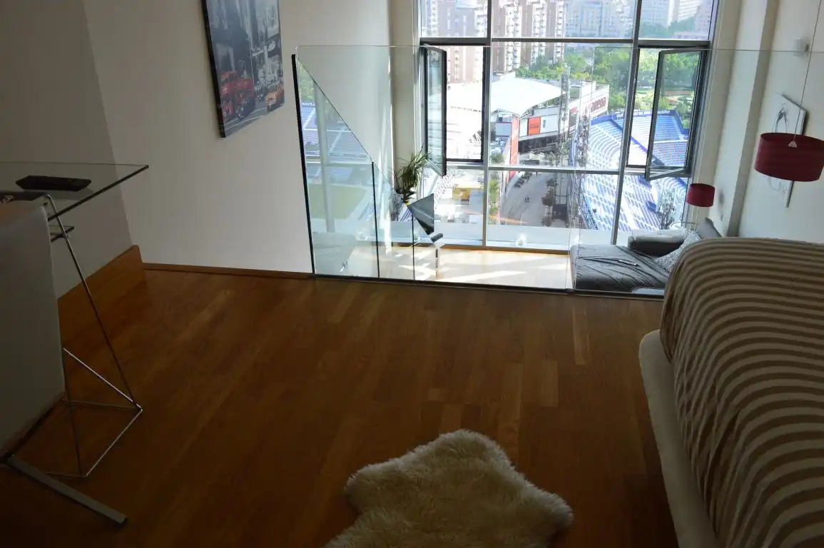 Living room of Lofts for rent in Valencia  with Air Conditioner, Heating and Parquet flooring