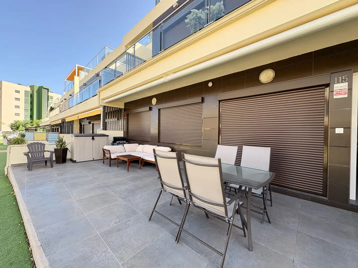 Terrace of Flat for rent in Pilar de la Horadada  with Air Conditioner, Heating and Terrace