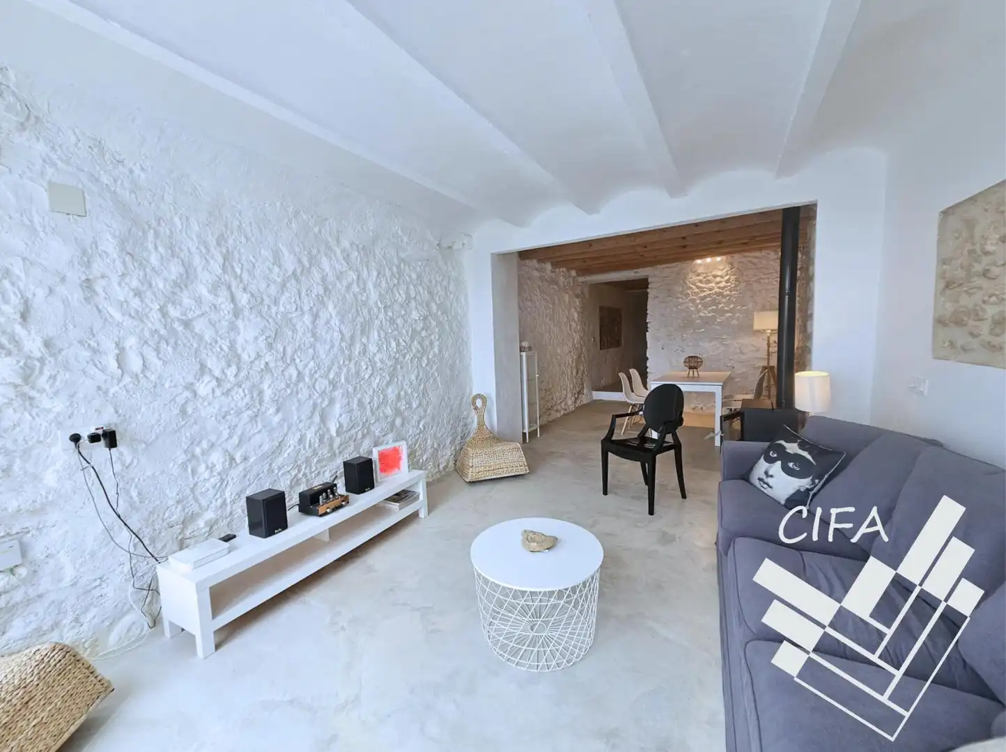 Sala de estar de Casa o chalet en venta en Canet lo Roig con Terraza y Amueblado
