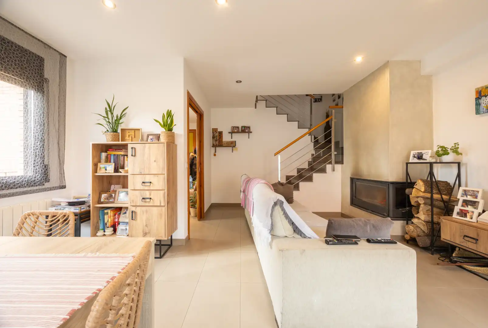 Sala de estar de Casa adosada en venta en Folgueroles con Calefacción, Jardín privado y Parquet