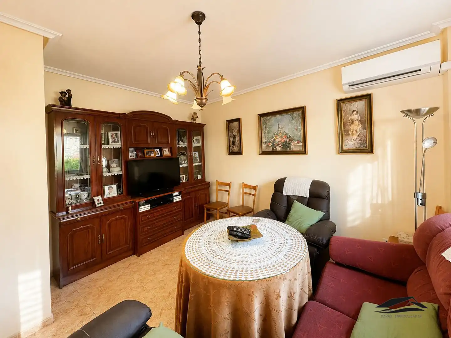 Living room of Houses for sale in Aldealengua  with Air Conditioner, Heating and Furnished