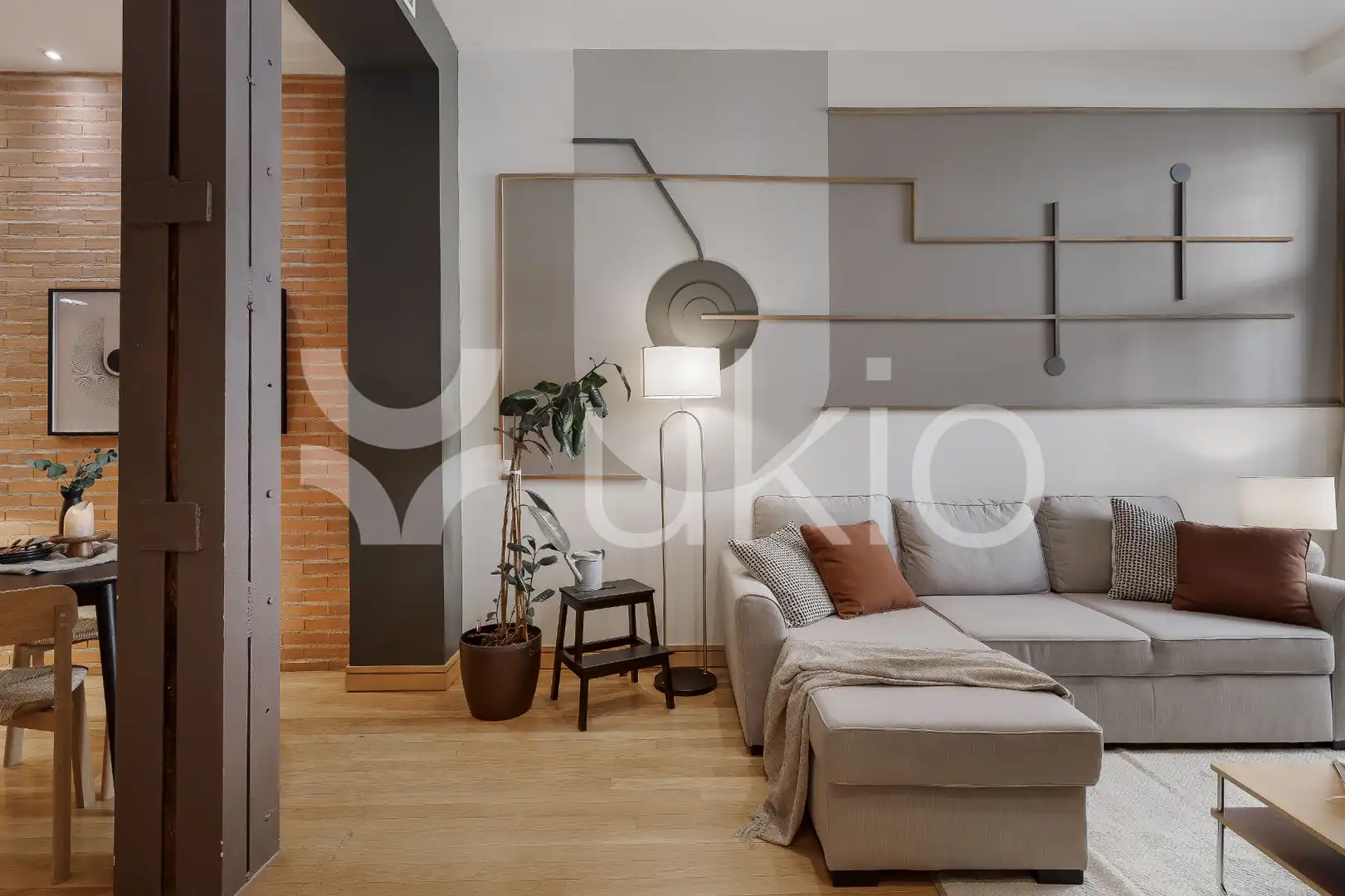 Living room of Apartments for rent in Madrid  with Air Conditioner, Heating and Furnished