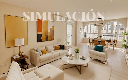 Sala d'estar de Pis en venda en Mijas amb Aire condicionat, Jardí privat i Terrassa