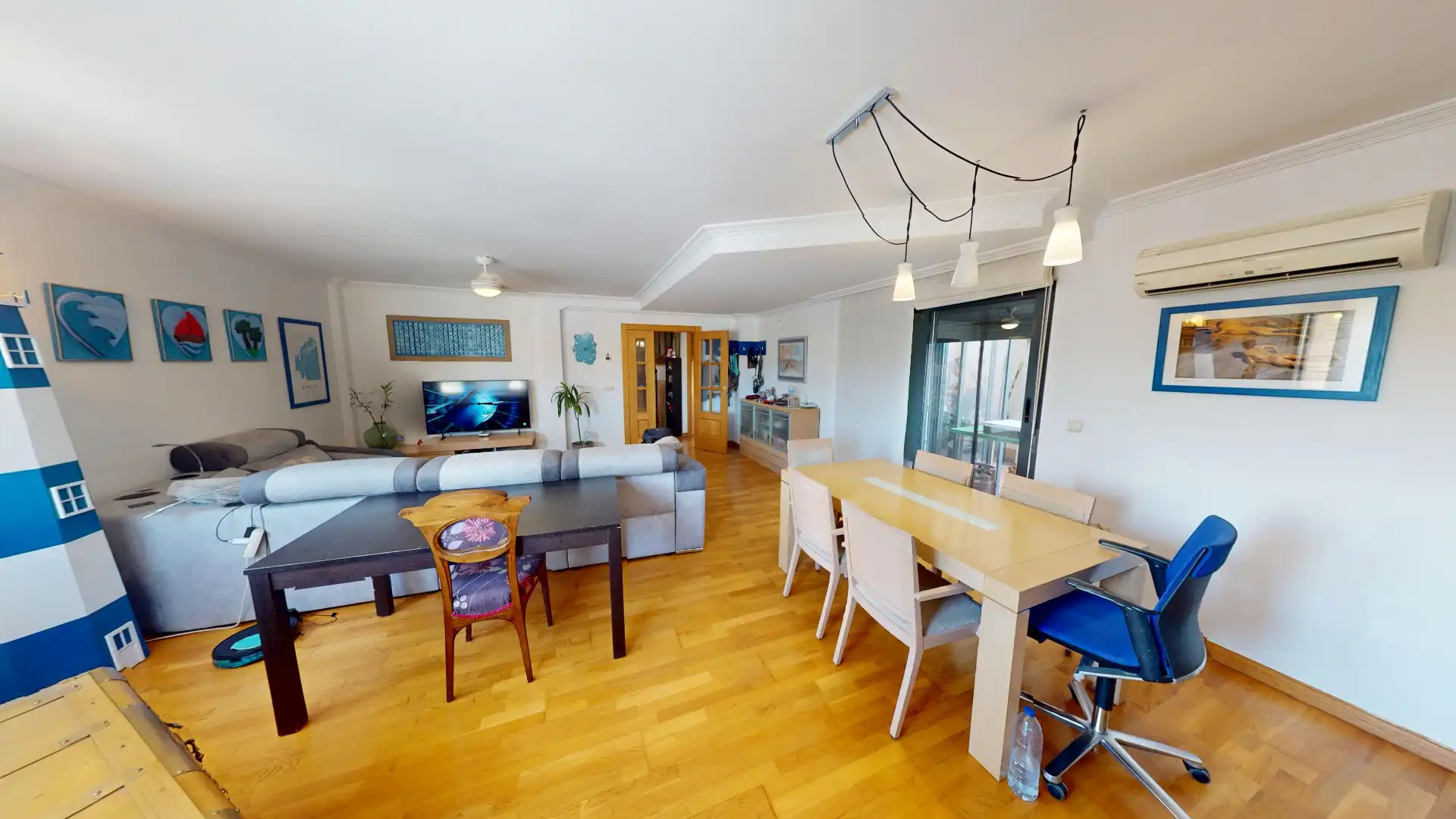 Comedor de Casa adosada en venta en Albacete con Aire acondicionado, Calefacción y Parquet