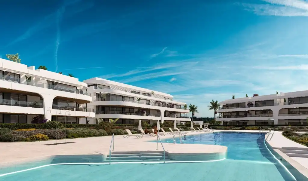 Exterior view of Apartments for sale in Estepona  with Terrace and Community pool