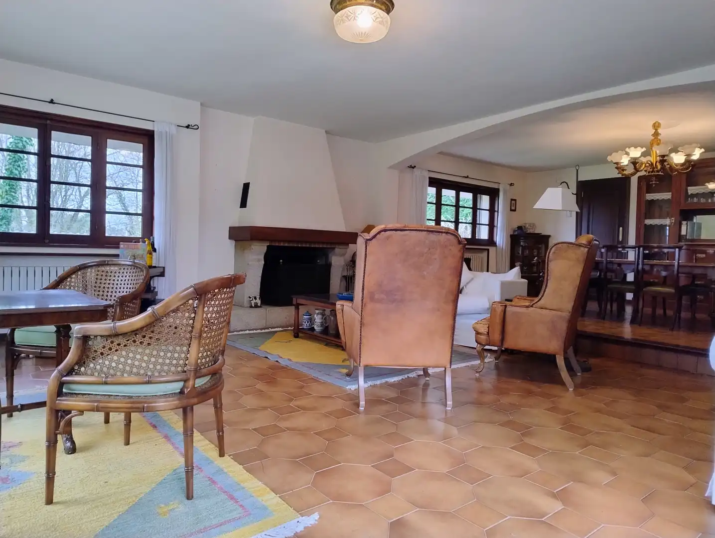 Sala de estar de Casa o chalet en venta en Lugo con Amueblado