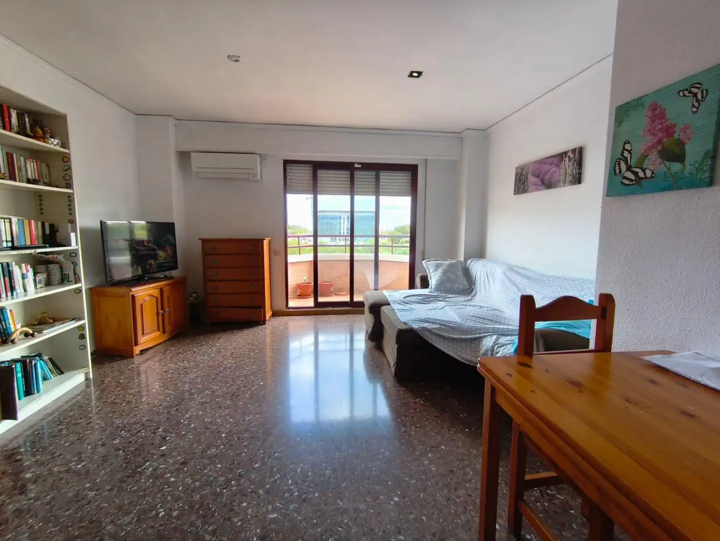 Wohnzimmer von Wohnung zur Miete in Gandia mit Klimaanlage, Möbliert und Balkon