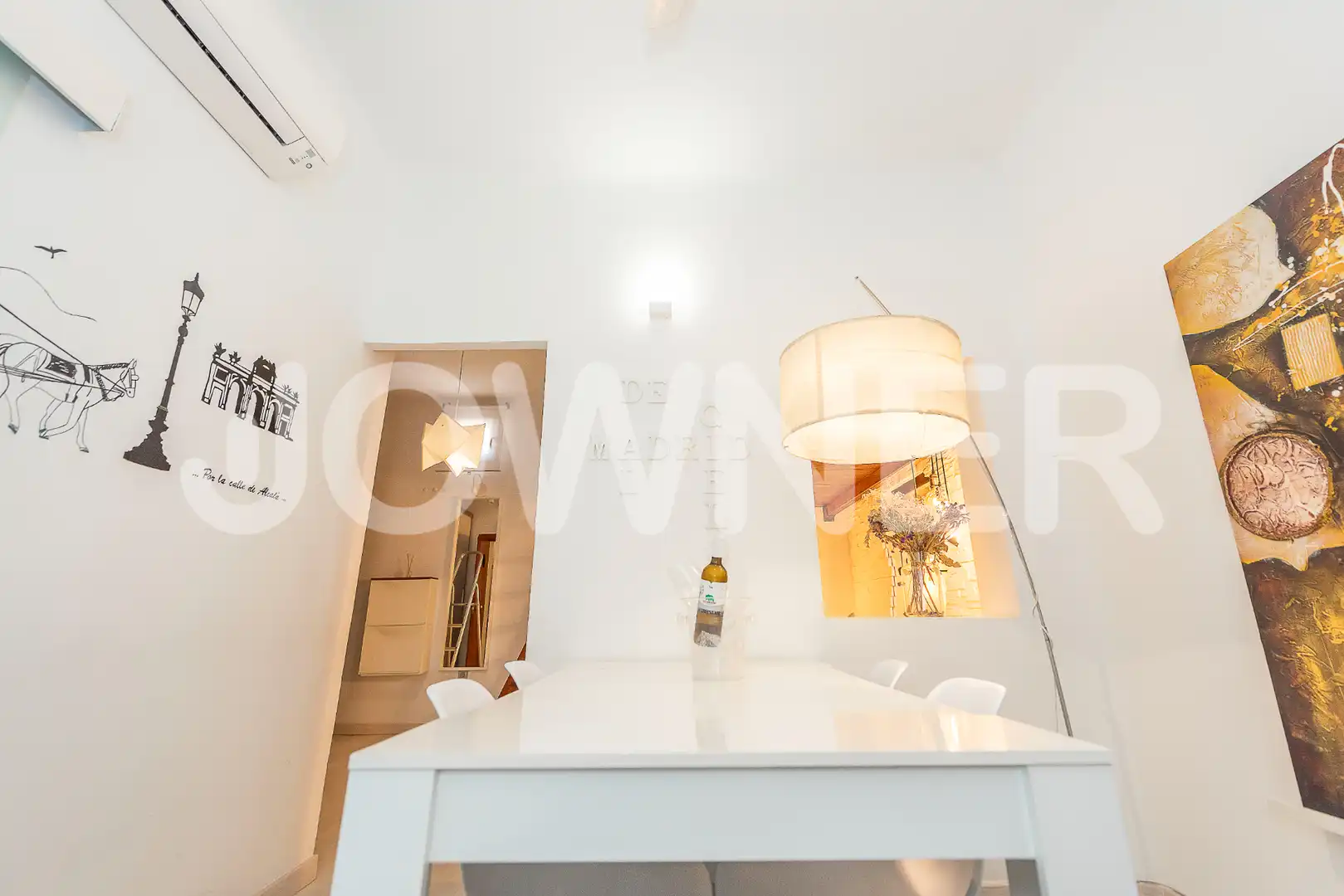 Dining room of Flat for rent in Madrid  with Air Conditioner, Heating and Furnished