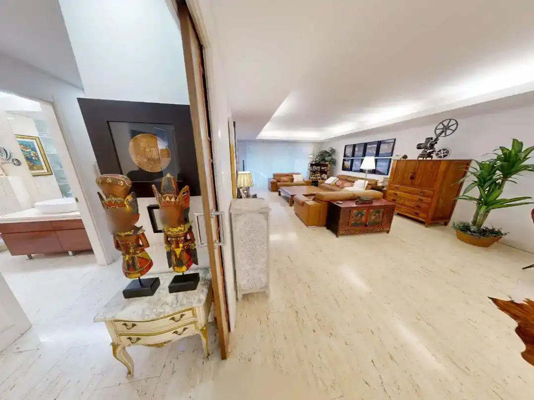 Living room of Flat for sale in Boadilla del Monte  with Air Conditioner, Private garden and Parquet flooring