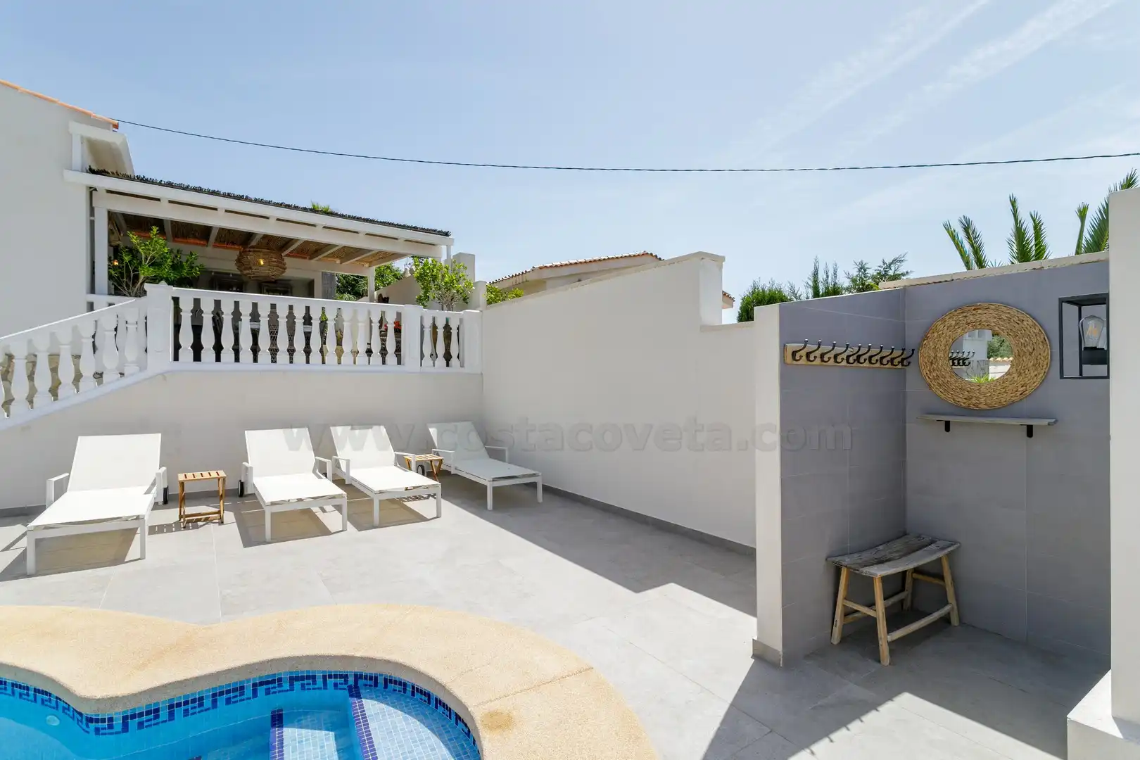 Terrassa de Casa o xalet en venda en El Campello amb Aire condicionat, Jardí privat i Terrassa