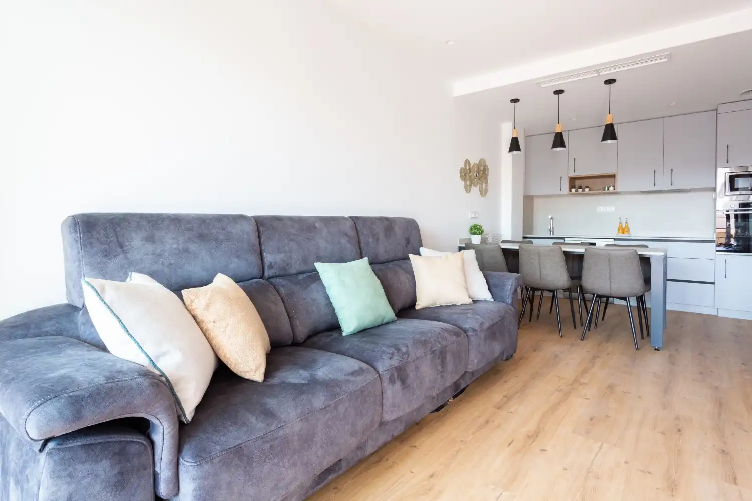 Sala d'estar de Apartament de lloguer en Castelldefels amb Aire condicionat, Calefacció i Moblat