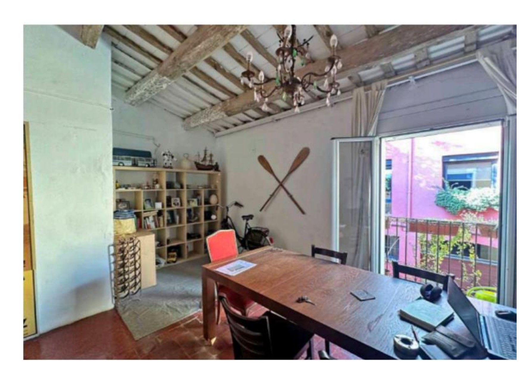 Dining room of Single-family semi-detached for sale in  Barcelona Capital  with Heating, Private garden and Balcony